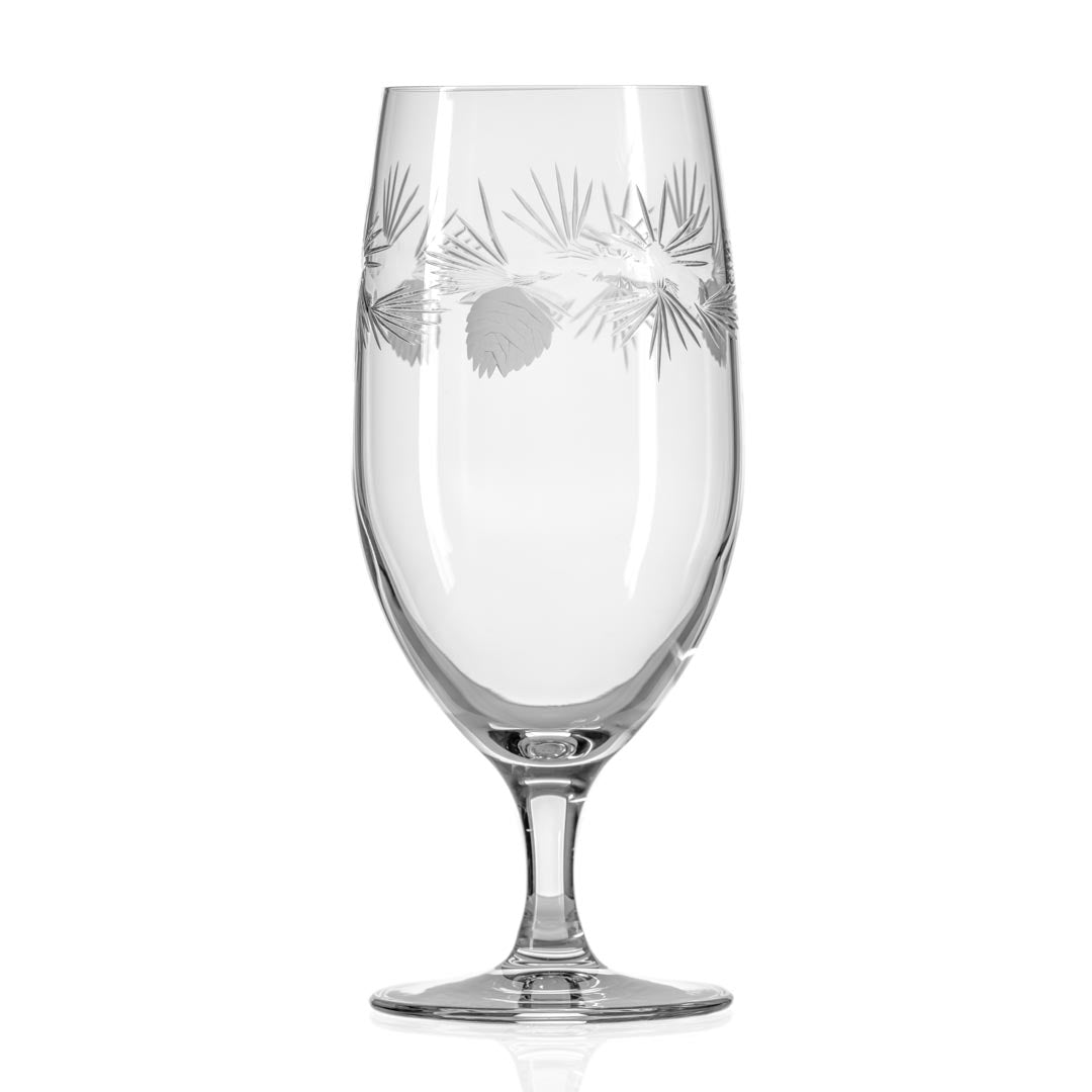 Icy Pine 16oz Footed Iced Tea Glass | Set of 2 - Thumbnail 4