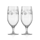Icy Pine 16oz footed iced tea glass set of 2 by Rolf Glass