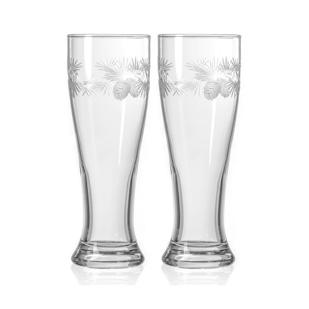Rolf Glass Icy Pine 16oz Beer Pilsner Glass Set of 2
