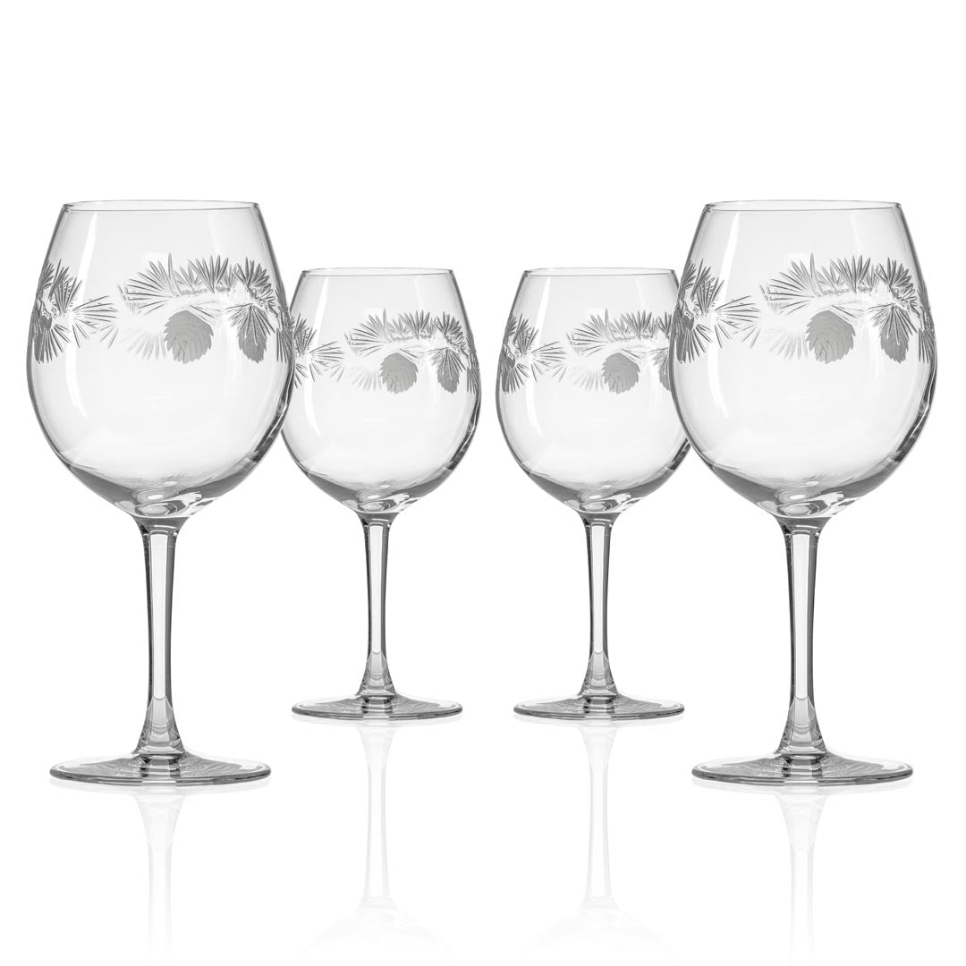Rolf Glass Icy Pine Balloon Red Wine Glass set of 4