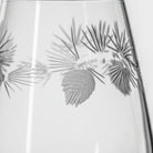 Rolf Glass Icy Pine 18oz Stemless Wine Tumbler Glass detailed view on a white background