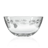 Rolf Glass Icy Pine 9.25 inch Round Glass Bowl
