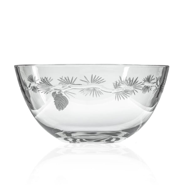 Rolf Glass Icy Pine 9.25 inch Round Glass Bowl