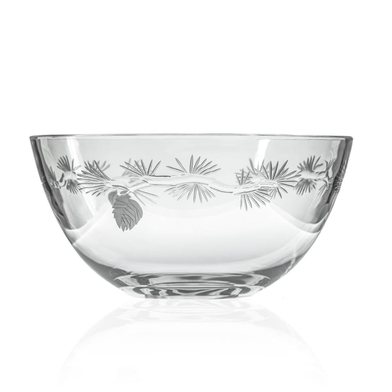 Rolf Glass Icy Pine 9.25 inch Round Glass Bowl
