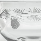 Rolf Glass Icy Pine 9.25 inch Round Glass Bowl close up