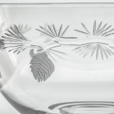 Rolf Glass Icy Pine 9.25 inch Round Glass Bowl close up