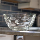 Rolf Glass Icy Pine 9.25 inch Round Glass Bowl is great for fall and harvest