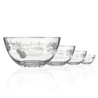 Icy Pine Small Glass Bowl set of 4 by Rolf Glass