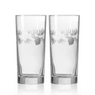 Icy Pine Cooler Highball Glass, Set of 2, by Rolf Glass