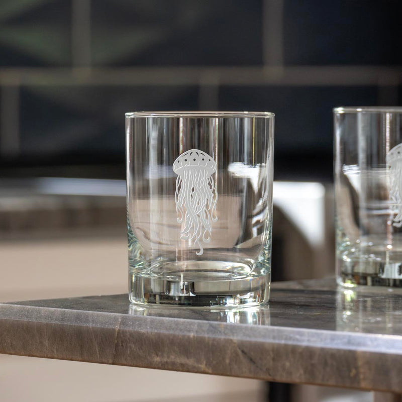 Rolf Glass Jellyfish 13oz Double Old Fashioned Whiskey Cocktail Glass