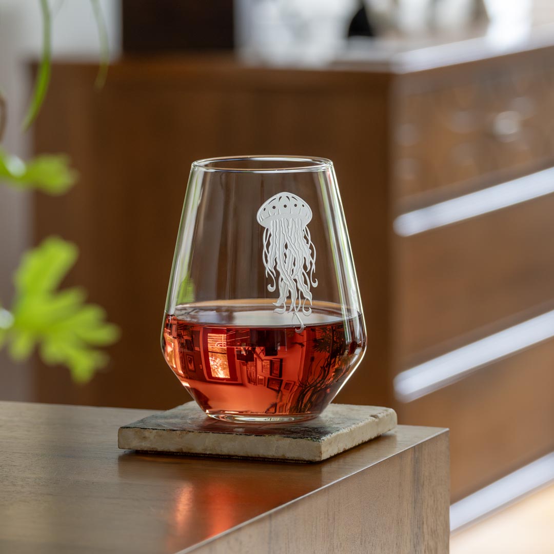 Rolf Glass Jellyfish 18oz Stemless Wine Glass