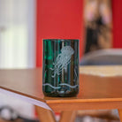 Jellyfish Twice Around 12oz Teal Repurposed Tumbler by Rolf Glass