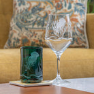 Jellyfish Twice Around 12oz Teal Repurposed Tumbler by Rolf Glass
