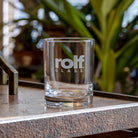 Libbey 13.5oz 817CD Rolf Glass Logo Sand Engraving