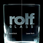 Rolf Glass Sand Engraving and Laser Engraving Comparison