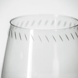 Rolf Glass License to Lick 16oz All Purpose Wine Glass close up of engraving