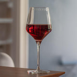 Rolf Glass License to Lick 16oz All Purpose Wine Glass with a red wine