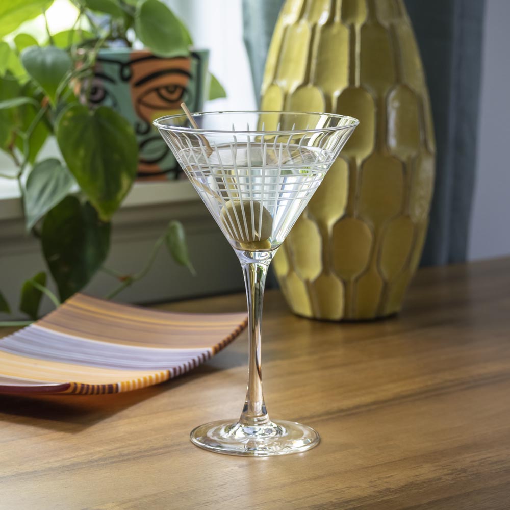 Rolf Glass Matchstick 10oz Martini Cocktail Glass