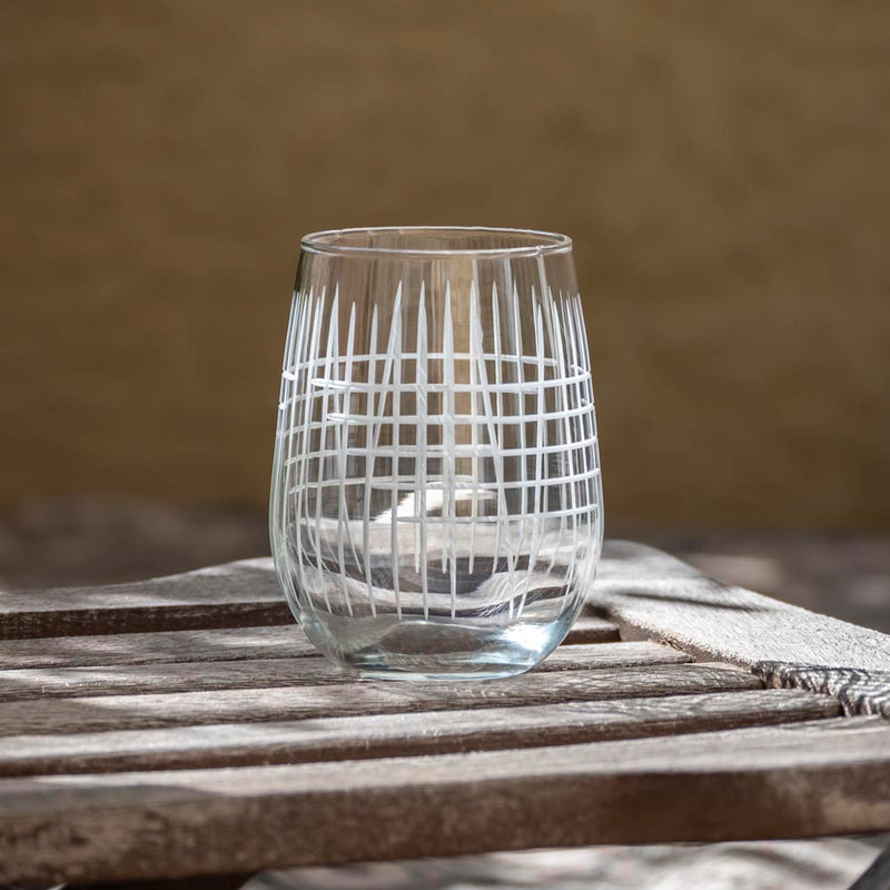 Rolf Glass Matchstick 17oz Stemless Wine Tumbler Glass