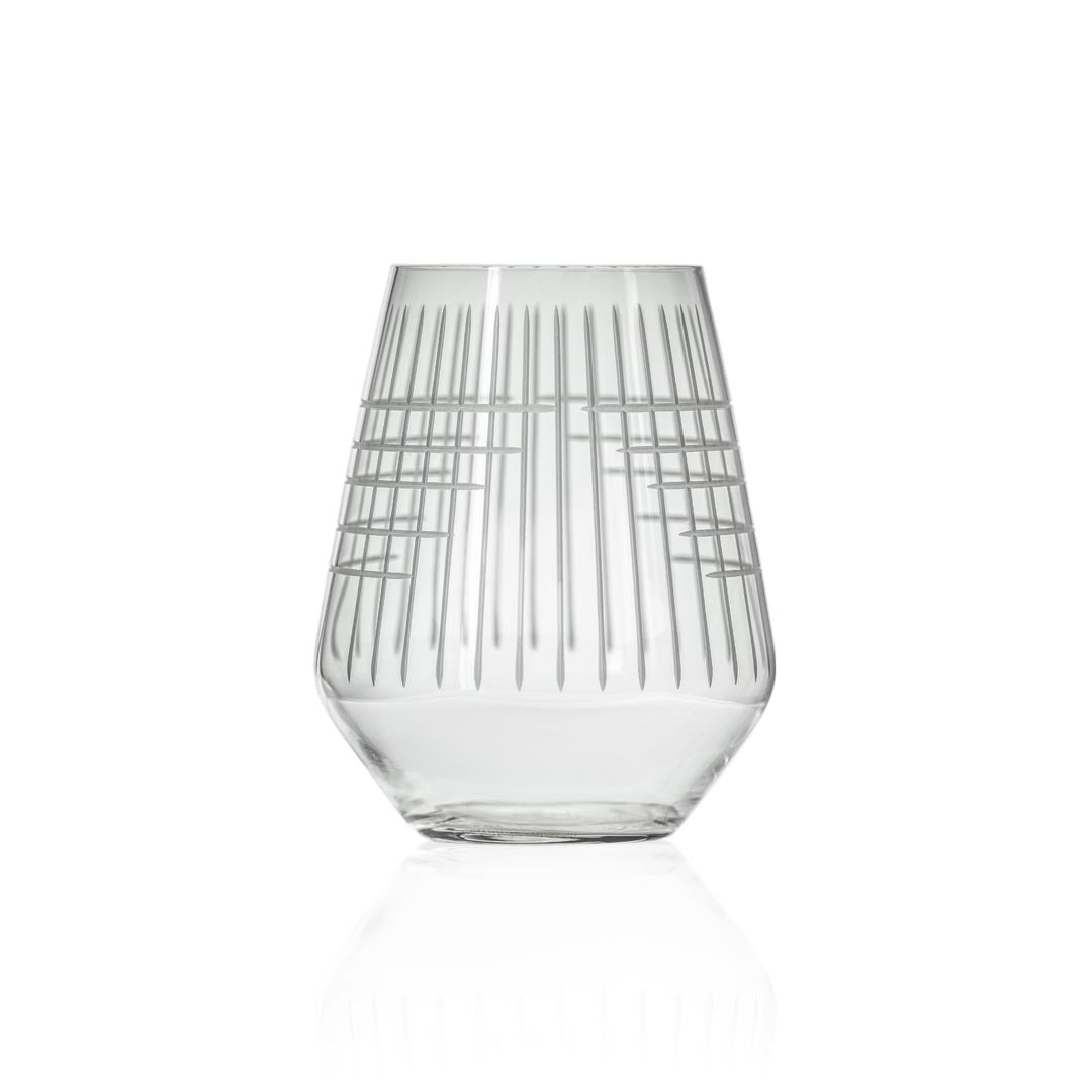 Rolf Glass Matchstick 18oz Stemless Wine Glass
