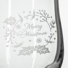 Rolf Glass Merry Christmas Candle Hurricane Shade