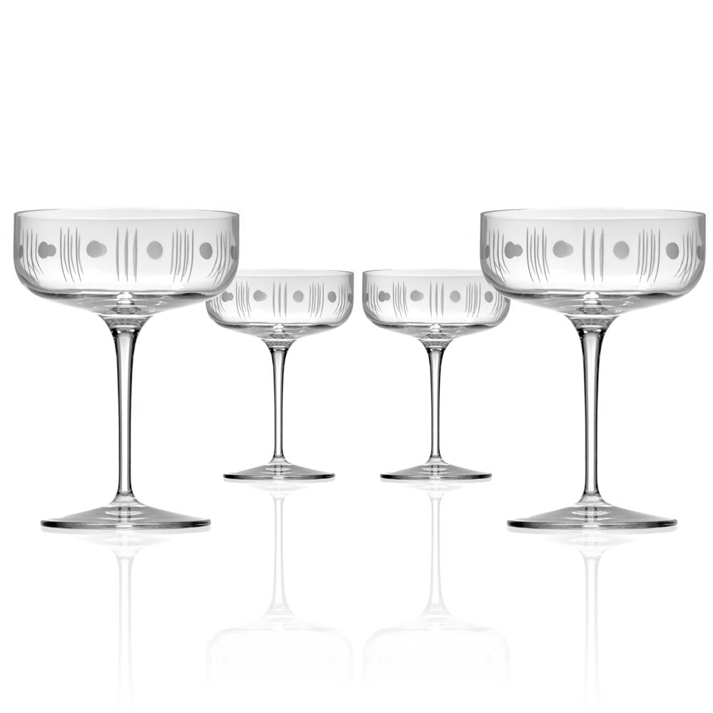 Rolf Glass Mid-Century Modern 10.25oz Coupe Cocktail Glass