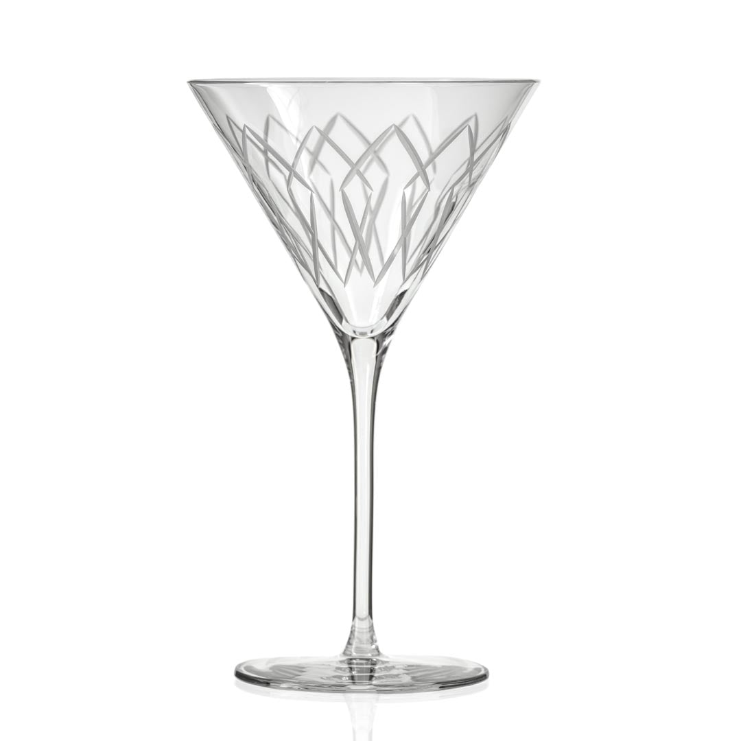 Rolf Glass Mid-Century Modern 10oz Martini Cocktail Glass