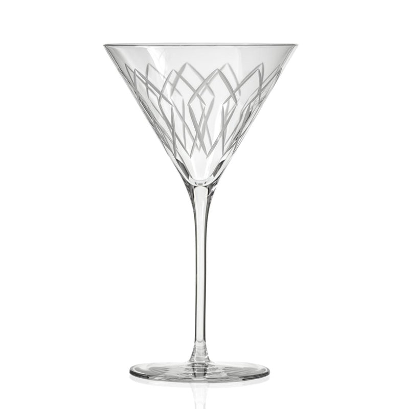 Rolf Glass Mid-Century Modern 10oz Martini Cocktail Glass