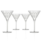 Rolf Glass Mid-Century Modern 10oz Martini Cocktail Glass Set of 4