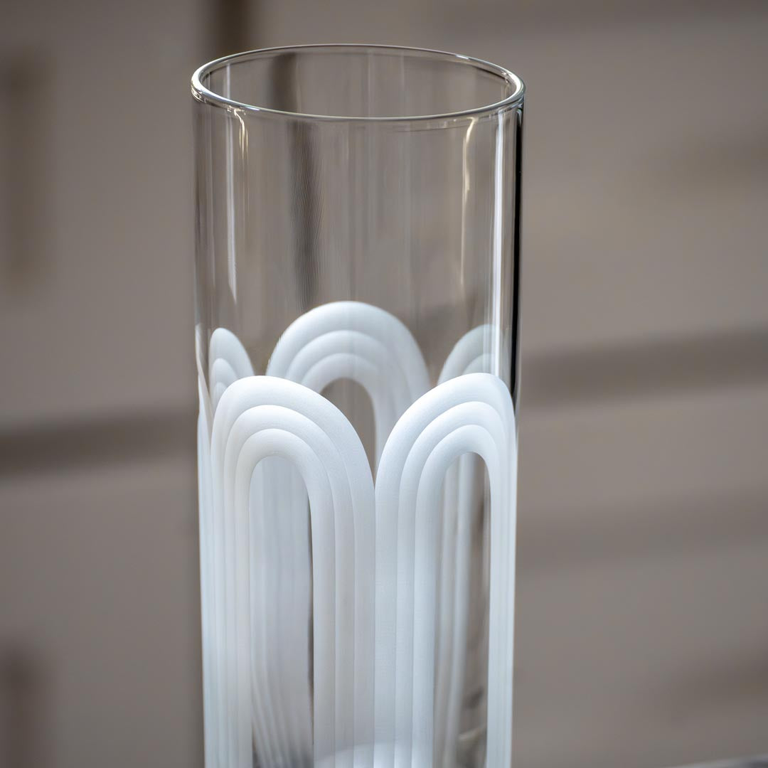 Mid-Century Modern 12oz Highball Collings Cocktail Glass by Rolf Glass perfect for vintage styled cocktails