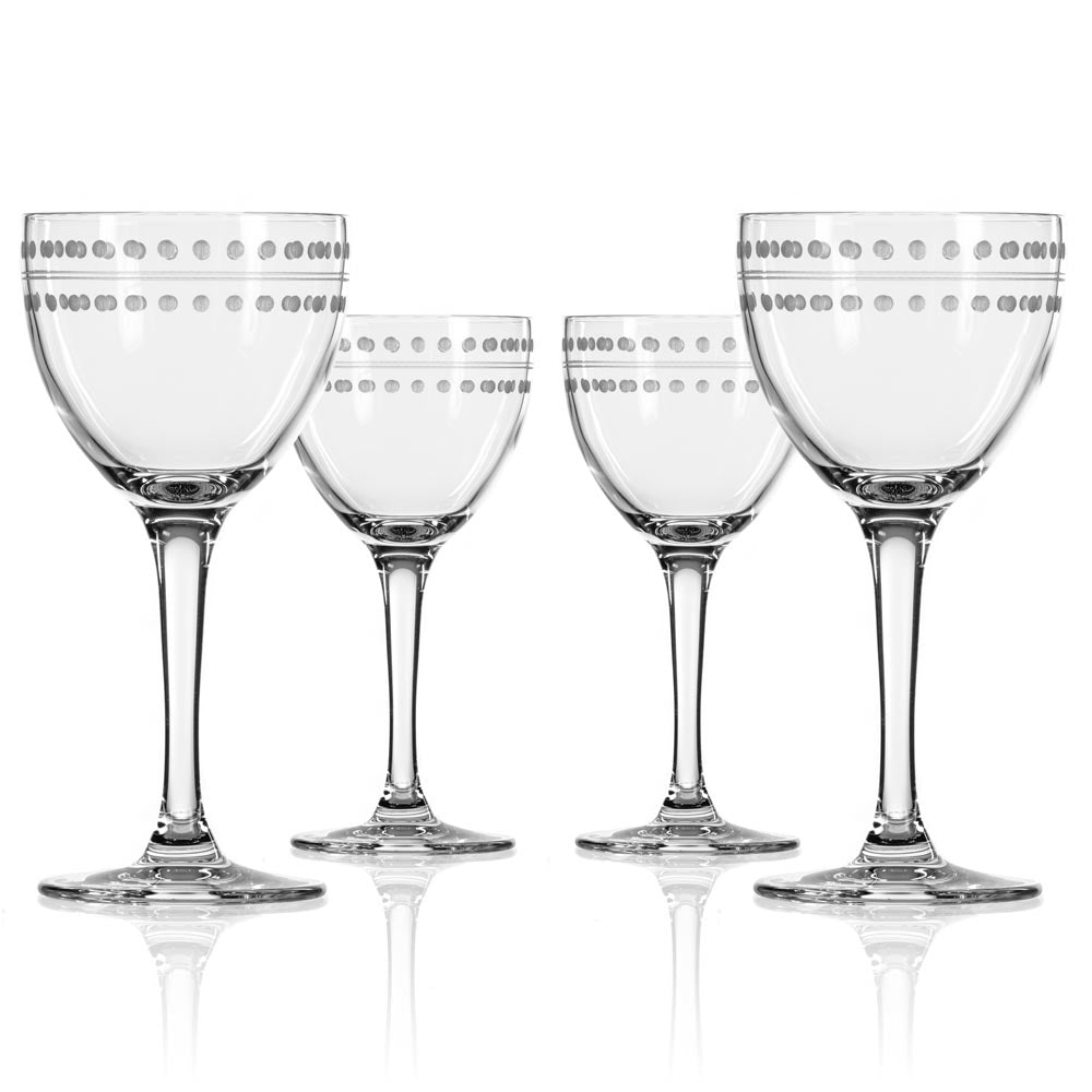 Amehla "Hive Honeycomb Nick & Nora Cocktail Glasses, 5oz Coupe Martini