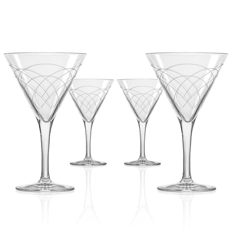 Rolf Glass Mid-Century Modern 7.5oz Martini Cocktail Glass