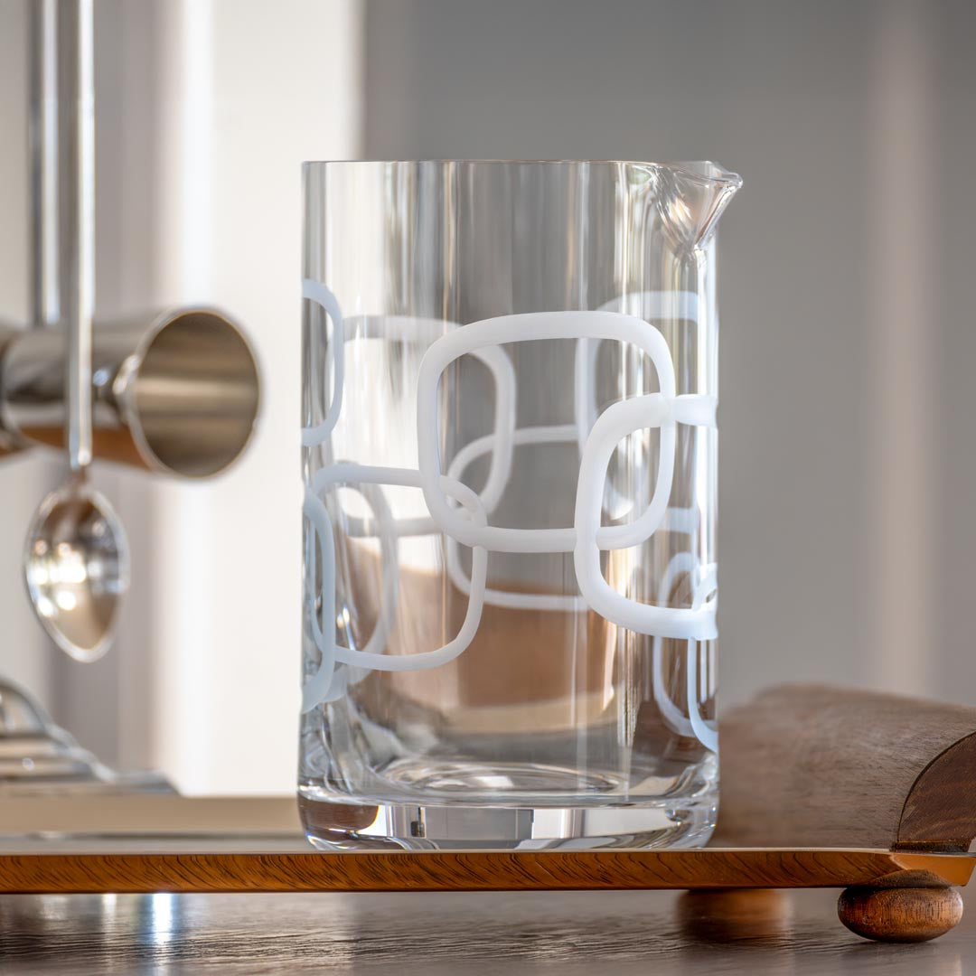 Mid Century Modern Cocktail Mixing Glass is a great addition to the home bar