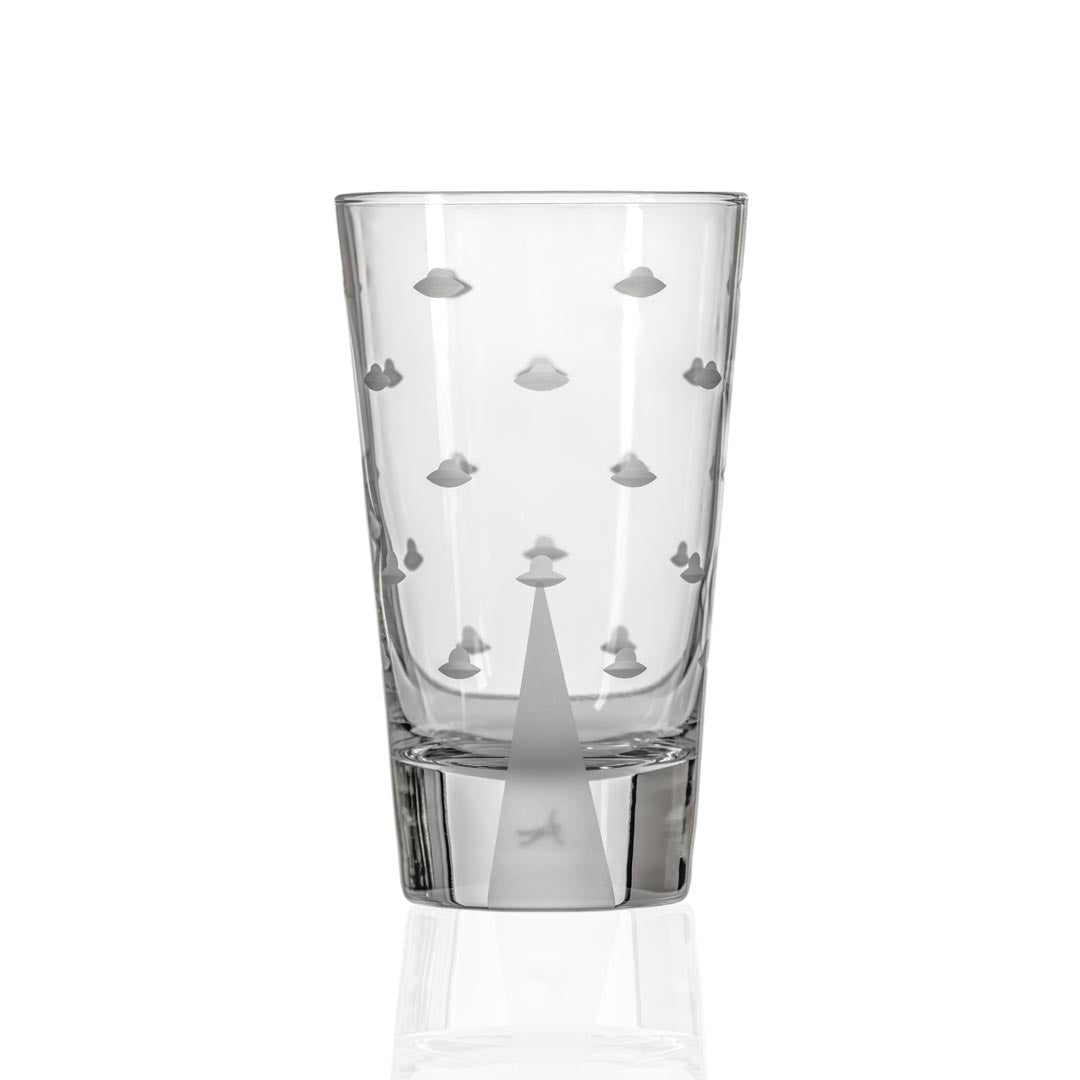 Rolf Glass Mothership UFO Cooler Highball Cocktail Glass Man Abductee