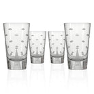 Rolf Glass Mothership UFO Cooler Highball Cocktail Glass Man Abductee set of 4