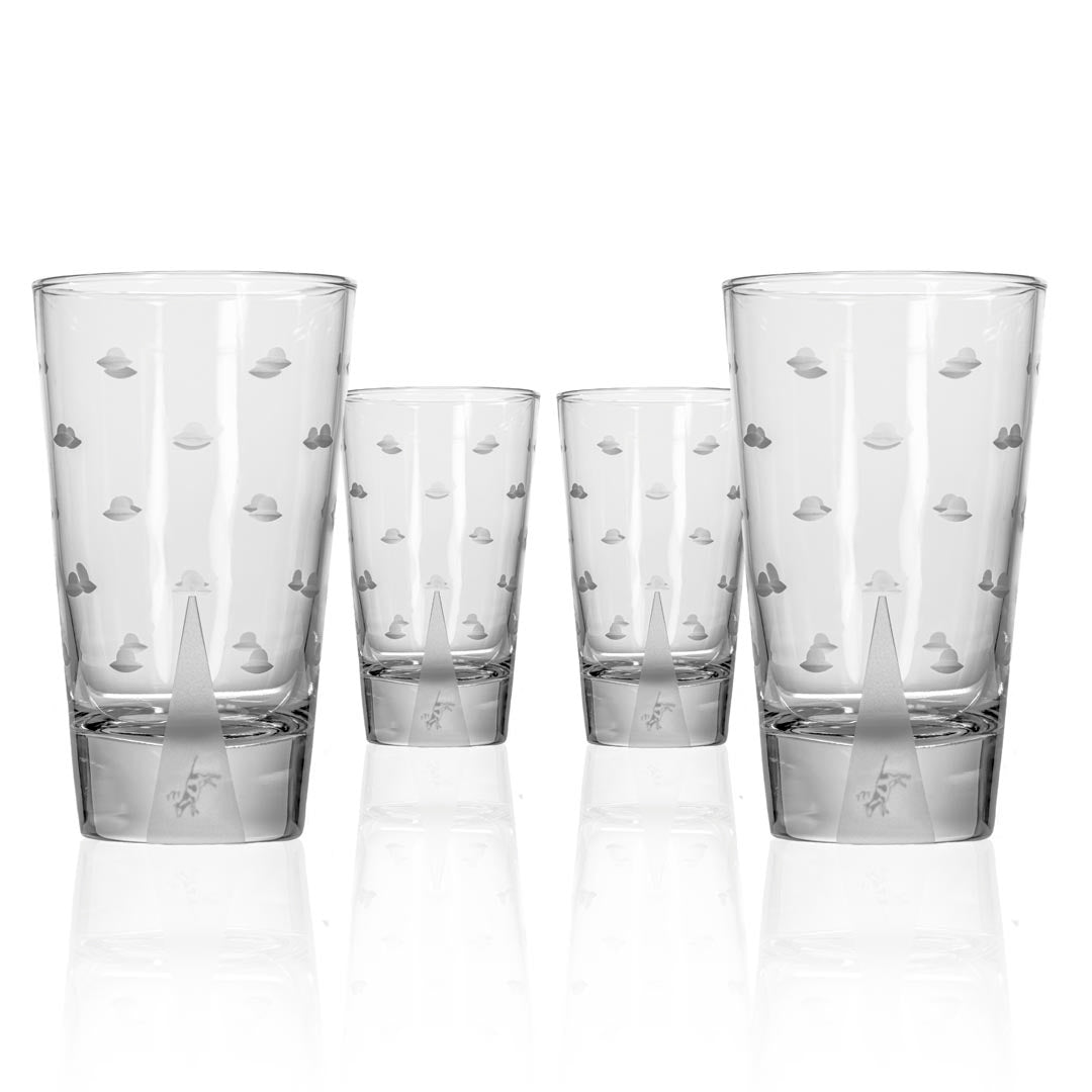 Mothership 15oz Cooler Highball Cocktail Glass | Cow | Set of 4 - Thumbnail 4