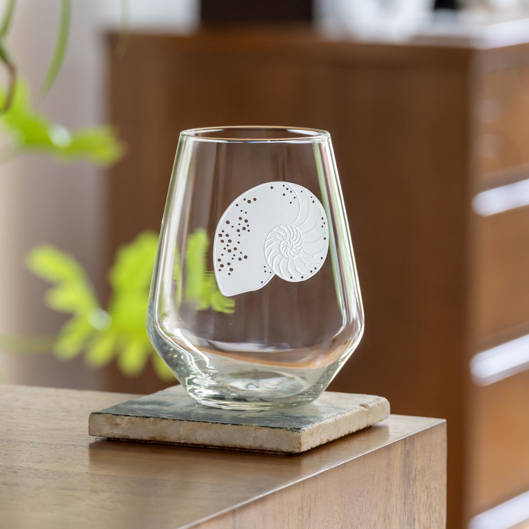 Nautilus 18oz Stemless Wine Tumbler Glass Set of 4 - Thumbnail 3