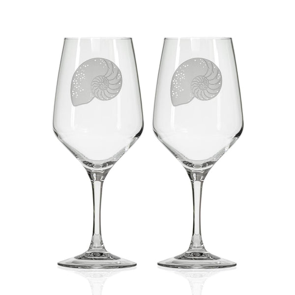 Rolf Glass Nautilus 19.75oz All Purpose Wine Glass set of 2