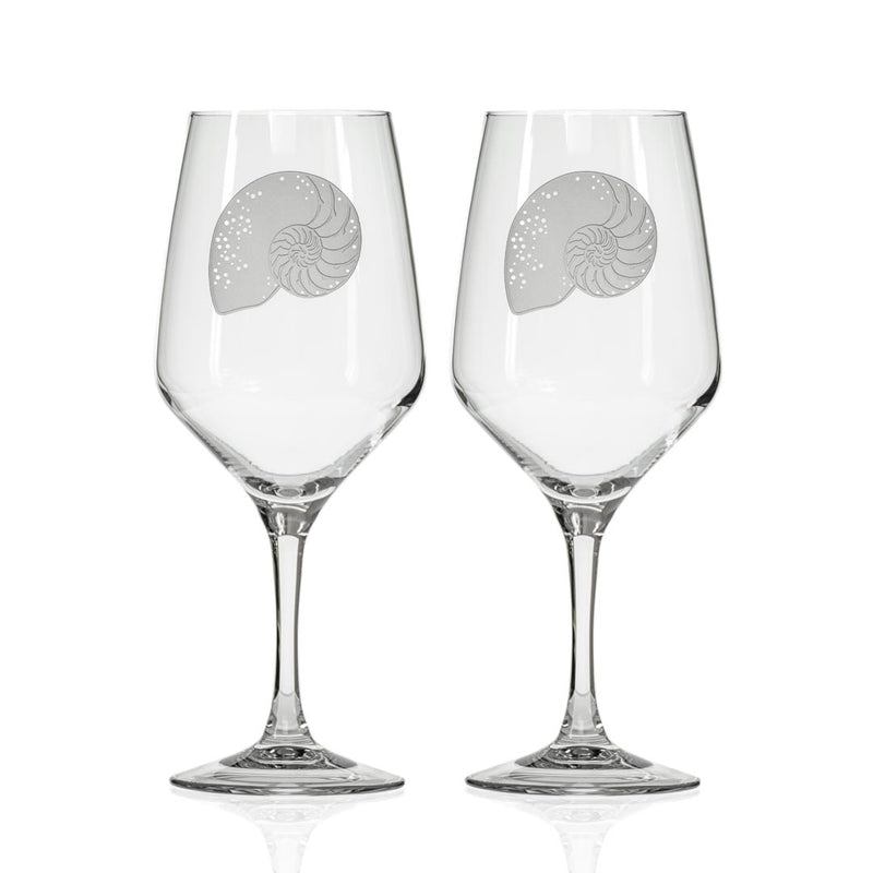 Rolf Glass Nautilus 19.75oz All Purpose Wine Glass set of 2