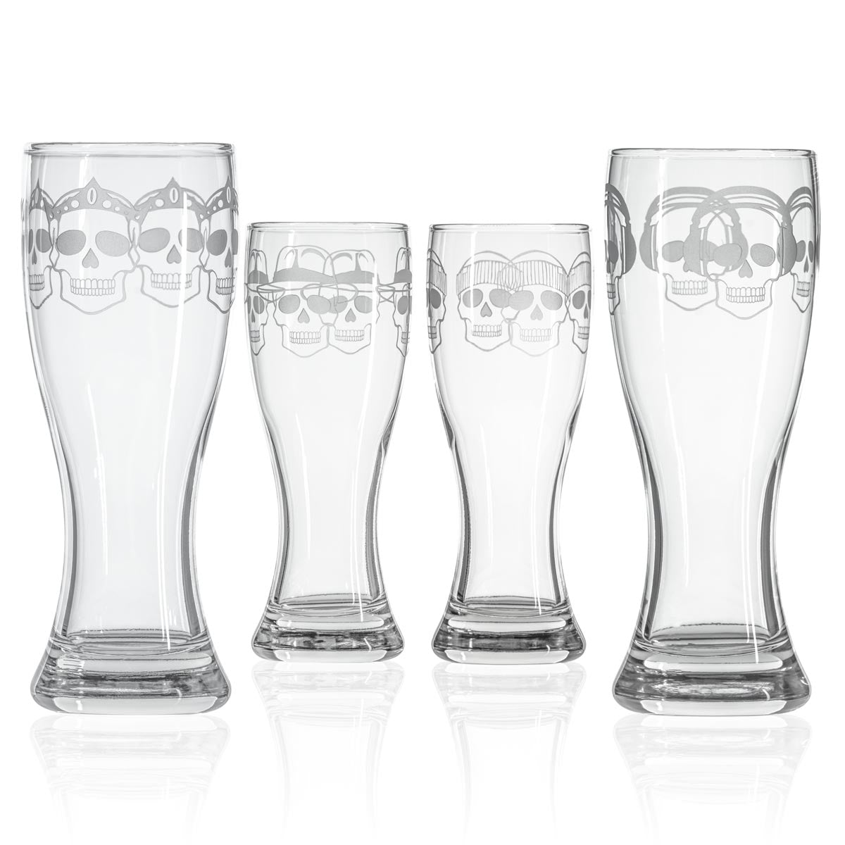 Rolf Glass Numbskulls 20oz Large Pilsner Beer Glass set of 4 glasses