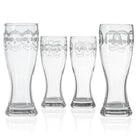 Rolf Glass Numbskulls 20oz Large Pilsner Beer Glass set of 4 glasses