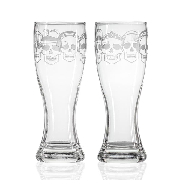 Rolf Glass Numbskulls 20oz Large Beer Pilsner Glass set of 2