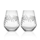 Rolf Glass Olive 18oz Stemless Wine Tumbler Glass