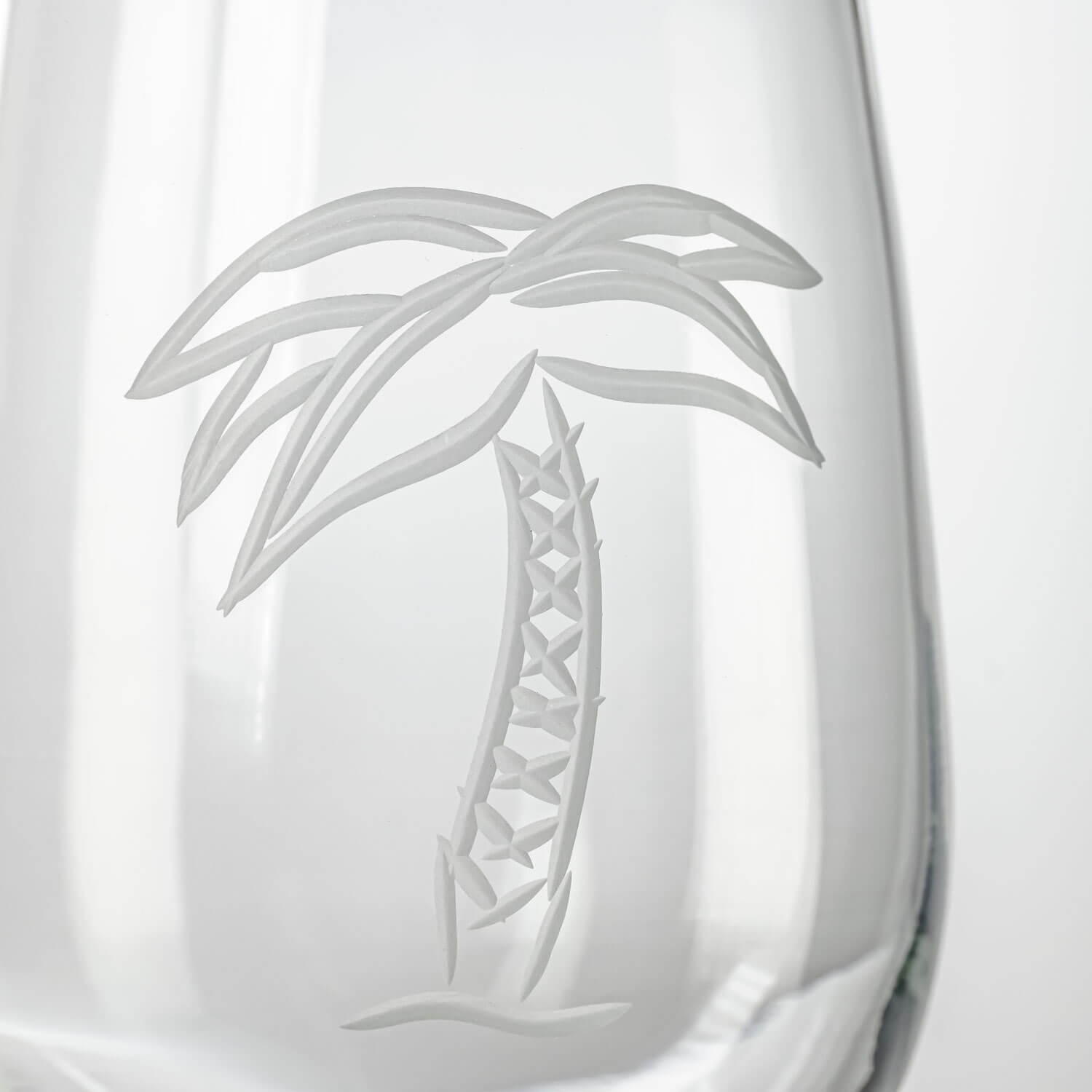 Rolf Glass Cartoon Palm Tree Detail