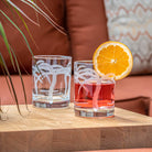 Rolf Glass Palm Tree 13oz Double Old Fashioned Glass