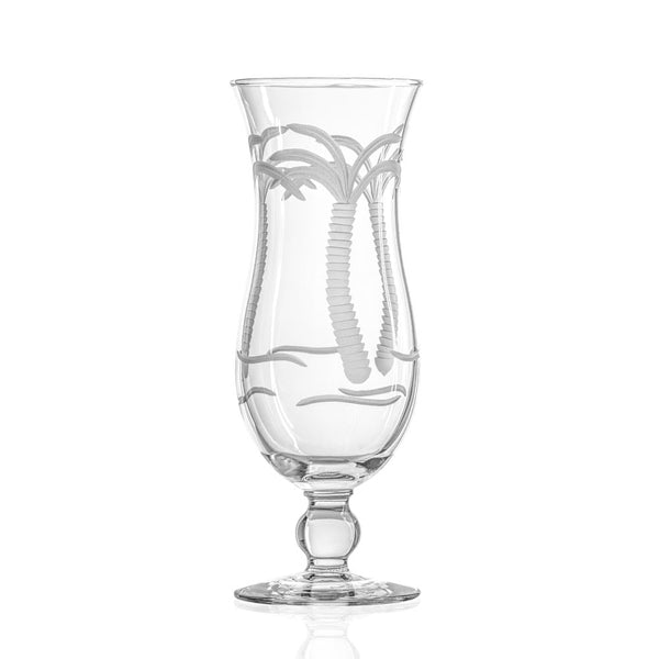 Rolf Glass Palm Tree 15oz Squall Hurricane Footed Cocktail Glass