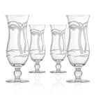 Rolf Glass Palm Tree 15oz Squall Hurricane Footed Cocktail Glass