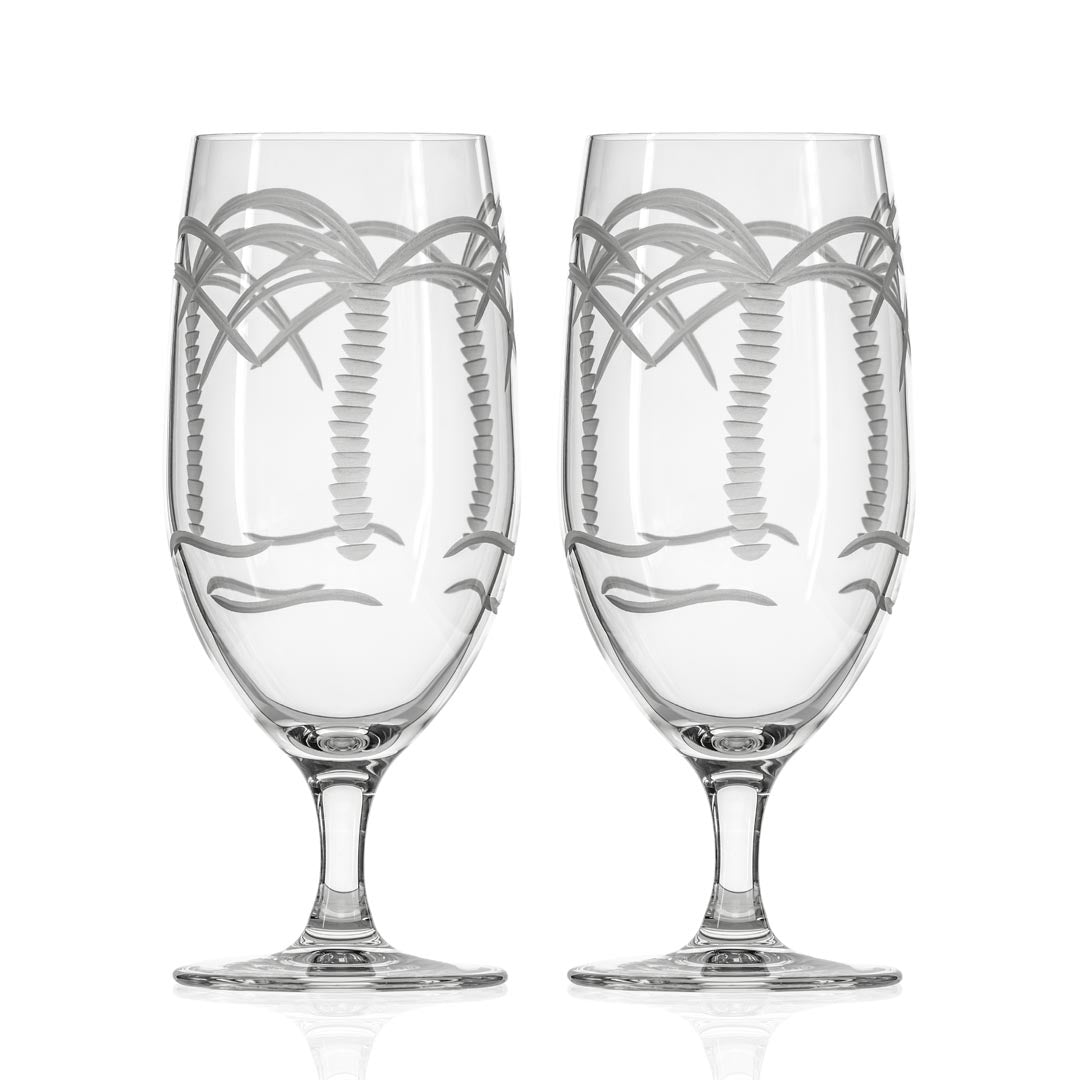 Rolf Glass Palm Tree Footed Iced Tea Glass - Thumbnail 5