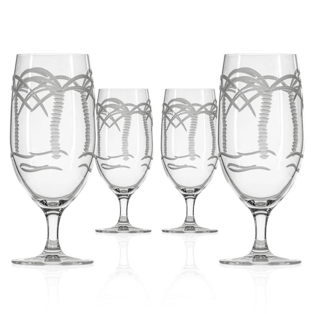 Rolf Glass Palm Tree Footed Iced Tea Glass - Thumbnail 4
