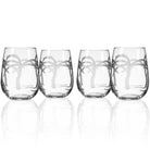 Rolf Glass 17oz Palm Tree Stemless Wine Glass Set of 4